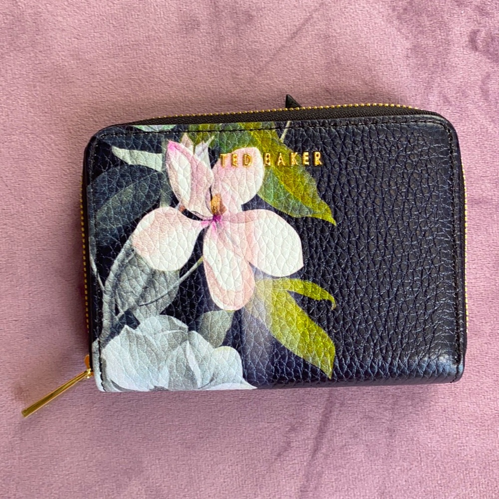 New Ted Baker compact wallet floral